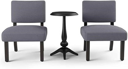 BOWERY HILL 3-Piece Wood Accent Table and Chair Set, Transitional Style - Image 3