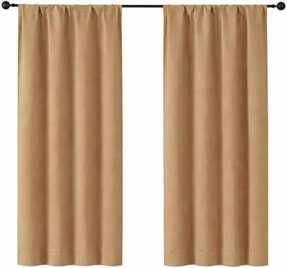 Simplebrand Ava Taupe Blackout Curtains by Simplebrand