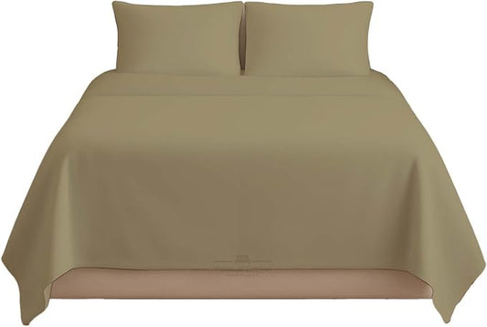 Sleeper Sofa Bed Sheet, 100% Cotton 400 Thread Count, 4 Piece Set, Deep Pocket by BeyondWhatYouSee