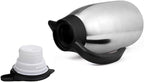 68oz Thermal Coffee Carafe, 2 Pack Airpot Insulated Coffee Urns Stainless Steel Vacuum Thermal Pot Dispenser for Coffee, Hot Water, Tea, Hot Beverage - Keep 12 Hours Hot, 24 Hours Cold (Silver,Silver)