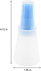 Silicone Oil bottle brush，BBQ/Pastry Basting Brushes,Silicone Cooking Grill Barbecue Baking Pastry Oil/Honey/Sauce Bottle Brush (4 PCS,orange)