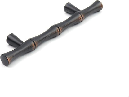 2PCS Bamboo Cabinet Pulls 3 Inch Hole Distance Dresser Handle Black and Red - Image 5