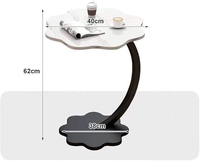 GUERNSEY End Table Nordic-Style Light Luxury Side Table Minimalist Bedside - Image 3