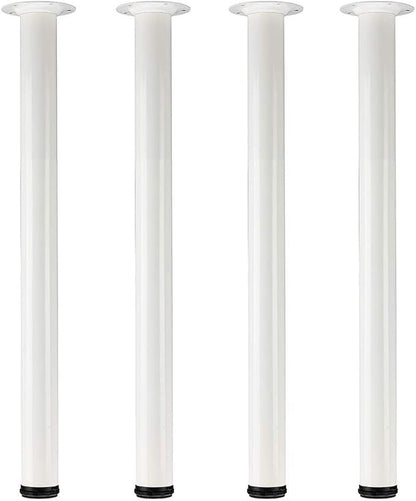 QLLY 28 inch Adjustable Metal Desk Legs, Heavy Duty Furniture Table Legs by QLLY