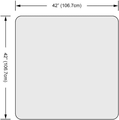 Dulles Glass 42 inch Square Glass Table Top - Image 3