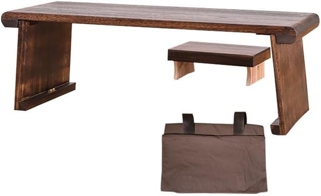Tiny Side Table Wooden Floor Table by Unknown