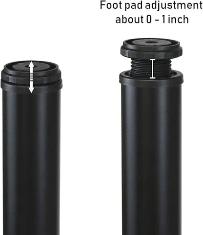 QLLY 22 inch Adjustable Metal Desk Legs, Heavy Duty Furniture Table Legs - Image 3