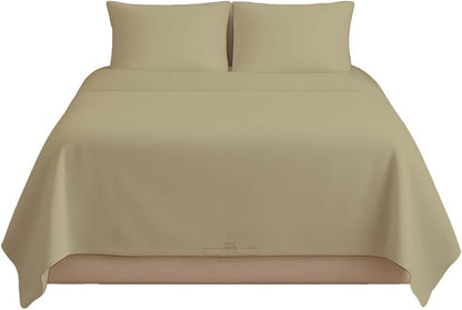 Sleeper Sofa Bed Sheet, 100% Cotton 400 Thread Count, 4 Piece Set, Deep Pocket by BeyondWhatYouSee