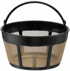 Cuisinart Coffee Maker, 12 Cup Programmable Drip, DCC-3000P1, Black & GTF-B Gold Tone Coffee Filter, Basket, Burr Mill