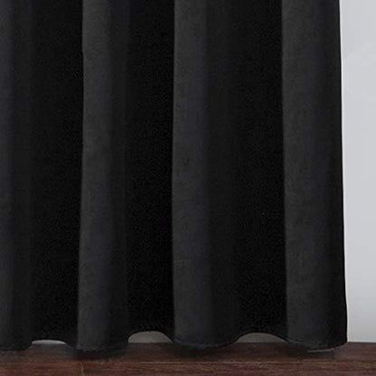 Blackout Curtains 52 x 108 inch/Black Curtains Set of 2 Panels/Thermal - Image 8