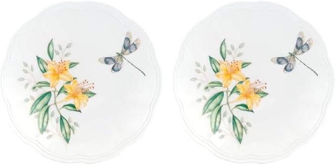 Lenox 6101810 Butterfly Meadow Tidbit Plate (Pack of 2)