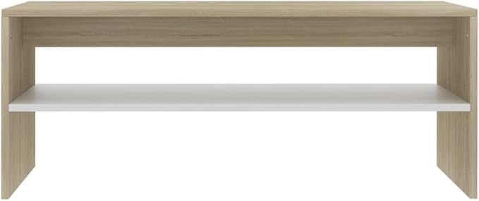 Modern Coffee Table, Scandinavian Style Rectangular Living Room Center Table - Image 5