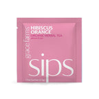 Grace Farms Organic HIBISCUS ORANGE Herbal Tea (100 Enveloped Pyramid Sachets w/String & Tag) | Healthy and Caffeine Free | Organic, Fair Trade and Kosher Certified | Gives Back 100% of Profits