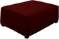 Super Stretch Ottoman Cover- Soft Form Fit Ottoman Cover Rectangular Ottoman by UOIJAY