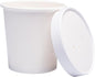 Paper Ice Cream Cups with Paper Lids, Hot/Cold Soup Cups with Lids (White) (25, 16 oz)