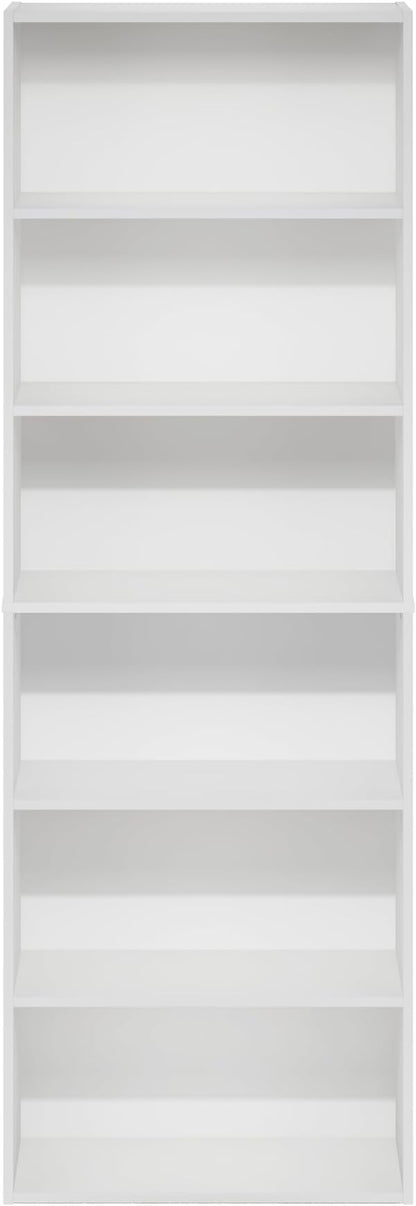 Furinno Jaya Simply Home Free Standing 6-Tier Open Storage Bookcase - Image 6