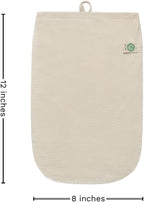 3 Pack Reusable Cold Brew Coffee Bags - 100% Organic Cotton Reusable Cold Brew Coffee Filters Bags - Large Coffee Sock Filters - Mason Jar Cold Brew Bags - Washable Coffee Filter Pouch (Large 12"x8")