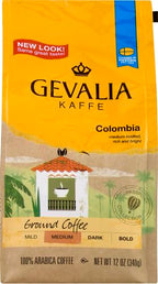 Gevalia Colombian Medium Roast Ground Coffee (12 oz Bag) (Pack of 3)