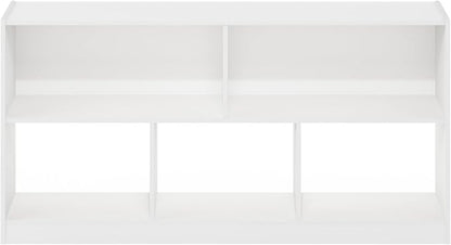 Furinno DALY Book Shelf, 5-Cube Bookshelf, Horizontal Cube Storage Organizer - Image 6