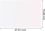 Extra Large Mulitpurpose Silicone Placemat,Countertop Protector, Kitchen Counter Mat, Table Mat, Heat Resistant, Washable, Non Slip (27.6x19.6 inch, Translucent-1pcs)