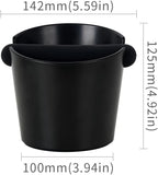 watchget Coffee Knock Box - 4.8 Inch Shock-Absorbent Barista Style Espresso Dump Bin with Removable Knock Bar and Non-Slip Base, Durable Coffee Bin for Home and Cafe