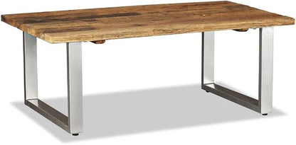 Coffee Table Solid Reclaimed Wood 39.4"x23.6"x15", Side Table, Center Table by ROMHZKS