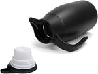 68oz Thermal Coffee Carafe, Stainless Steel Coffee Carafes for Keeping Hot, Airpot Insulated Tea Pot Dispenser for Hot Water, Tea, Hot Beverage - Keep 12 Hours Hot, 24 Hours Cold, Black