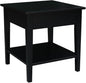 International Concepts Spencer Black Wood End Table by InternationalConcepts