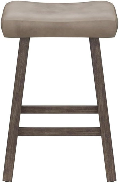 Hillsdale Furniture Saddle Counter Stool, Rustic Gray - Image 10