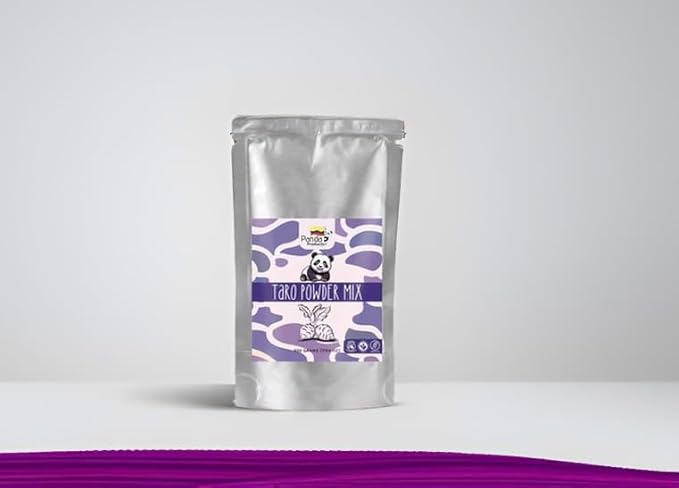 Panda Products Premium Taro Powder – 17.64 oz | Creamy & Nutty Flavor for Bubble Tea, Smoothies, Milkshakes, Slushes & Desserts
