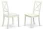 East West Furniture BOC-WHI-W Boston Dining Room Chairs by EastWestFurniture