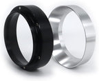 1pc Espresso Dosing Funnel 51/53/58mm Coffee Dosing Ring Aluminum Espresso Distribution Coffee Tool for Home Coffee Bar Shop College Dorm Room Apartment Essential Coffee Accessories (53mm, Silvery)