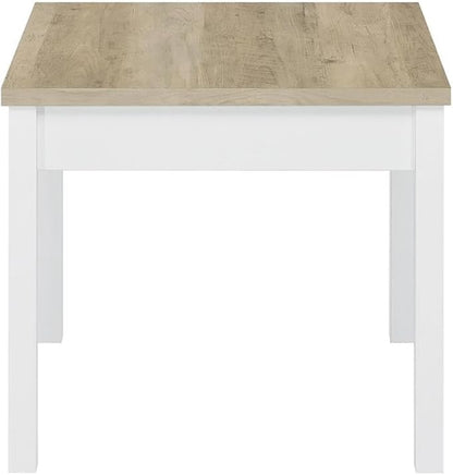 Pemberly Row 3-Piece Coastal Wood Coffee Table Set, Antique Pine and White - Image 8