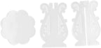 3Pcs DIY Silicone Flower Pot Shelf Mold Easy Demoulding Unique Shape Suitable for Resin Crafts (European Mold 60-732)