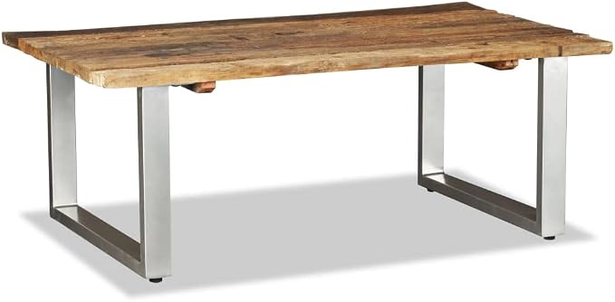 Coffee Table Solid Reclaimed Wood 39.4"x23.6"x15", Side Table, Center Table - Image 3