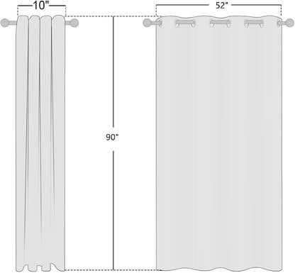 NICETOWN 100% Absolutely Blackout Linen Curtains - Image 3