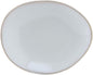Tuxton China GAA-650 Ellipse Plate, 8-3/8" x 6-7/8", oblong, microwave & dishwasher safe, oven proof, fully vitrified, lead-free, ceramic, TuxTrendz, Artisan, Agave, Pack of 12