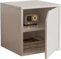 Versatile wooden storage cabinet, space-saving modular organizer by Unknown