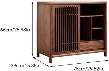 Nightstand Sofa Table Chinese Tea Cabinet Wooden Sofa Side Table Zen Simple - Image 3