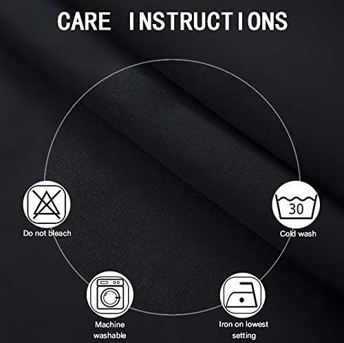 Blackout Curtains 52 x 108 inch/Black Curtains Set of 2 Panels/Thermal - Image 4
