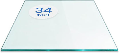 Dulles Glass 34 inch Square Glass Table Top by DullesGlass