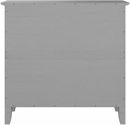 Bush Home Key West Small 2 Shelf Bookcase in Cape Cod Gray, Compact Home - Image 7