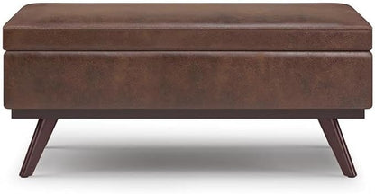 SIMPLIHOME Owen Lift Top Coffee Table Storage Ottoman - Image 5
