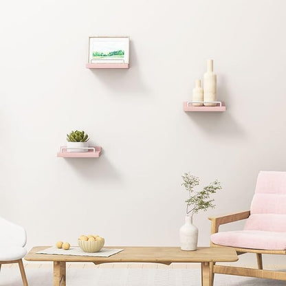 RYOFOBETTO Small Floating Shelf, 6X6 Inches Farmhouse Wall Shelves - Image 6