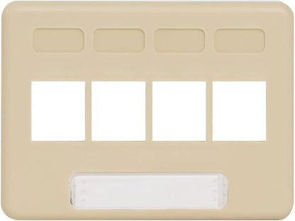 ICC 4-Port Modular Furniture Faceplate by ICC