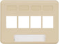ICC 4-Port Modular Furniture Faceplate by ICC