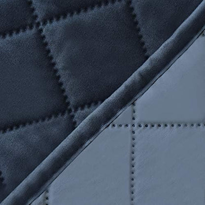 Easy-Going Reversible Couch Cover, 4 Seater Sofa, Dark Blue/Light Blue | - Image 6