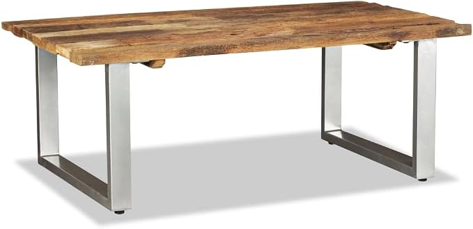 Coffee Table Solid Reclaimed Wood 39.4"x23.6"x15", End Tables, Living Table - Image 6