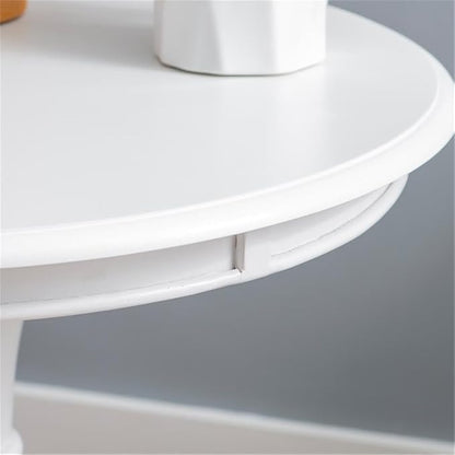 Pemberly Row Round Wood Accent Table, 26 in Height, MDF - Image 5