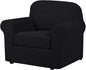 H.VERSAILTEX 2 Piece Stretch Stylish Furniture Cover/Protector Chair Covers by HVERSAILTEX
